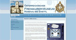 Desktop Screenshot of freimaurermuseum.at