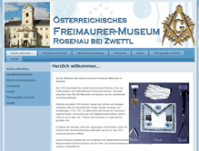 Tablet Screenshot of freimaurermuseum.at